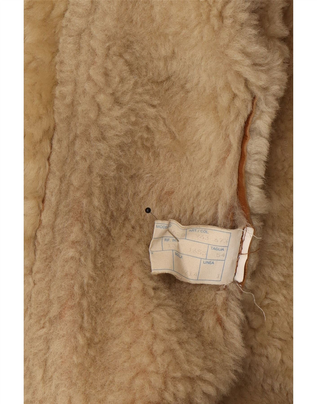 Giubbotto in shearling da uomo Vinci UK 40 grande in pelle marrone