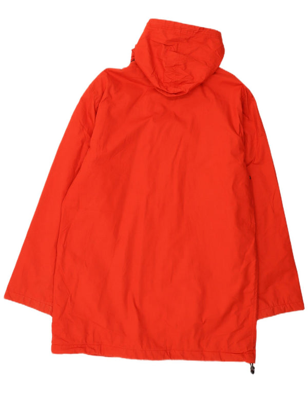 Cappotto giacca a vento con cappuccio da uomo Tommy Hilfiger UK 40 grande cotone rosso
