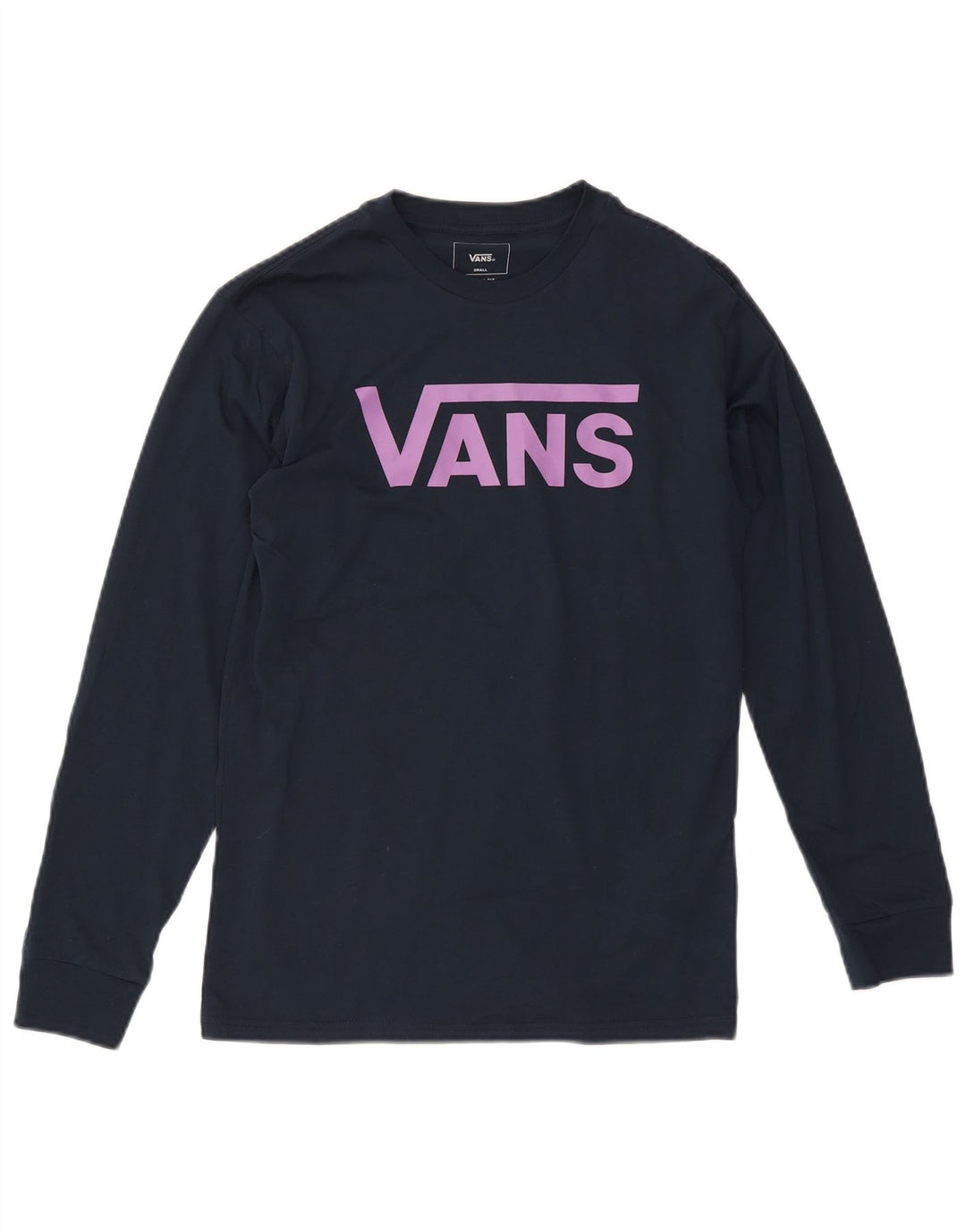 Vans Top grafico da uomo con vestibilità classica, manica lunga, piccolo, cotone blu navy