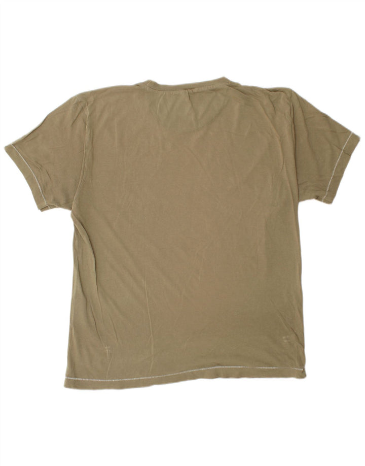 T-shirt grafica Champion da uomo Hawaii, in cotone kaki medio