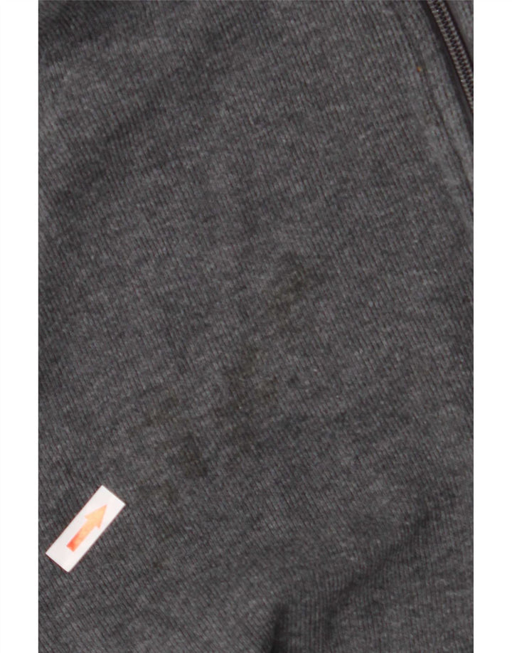 Maglione da uomo con zip e collo John Partridge Cotone grigio medio