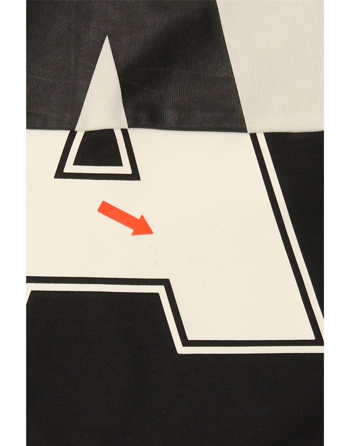 ADIDAS Mens Graphic Sweatshirt Jumper 2XL Black Colourblock Vintage Adidas and Second-Hand Adidas from Messina Hembry 
