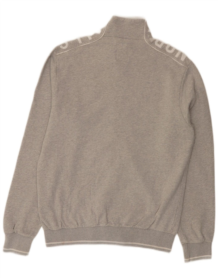 NORTH SAILS Giacca da tuta grafica da uomo grande in cotone grigio