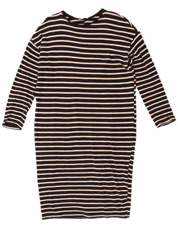 Abito maglione Zara Trafaluc da donna UK 16 a righe nere grandi