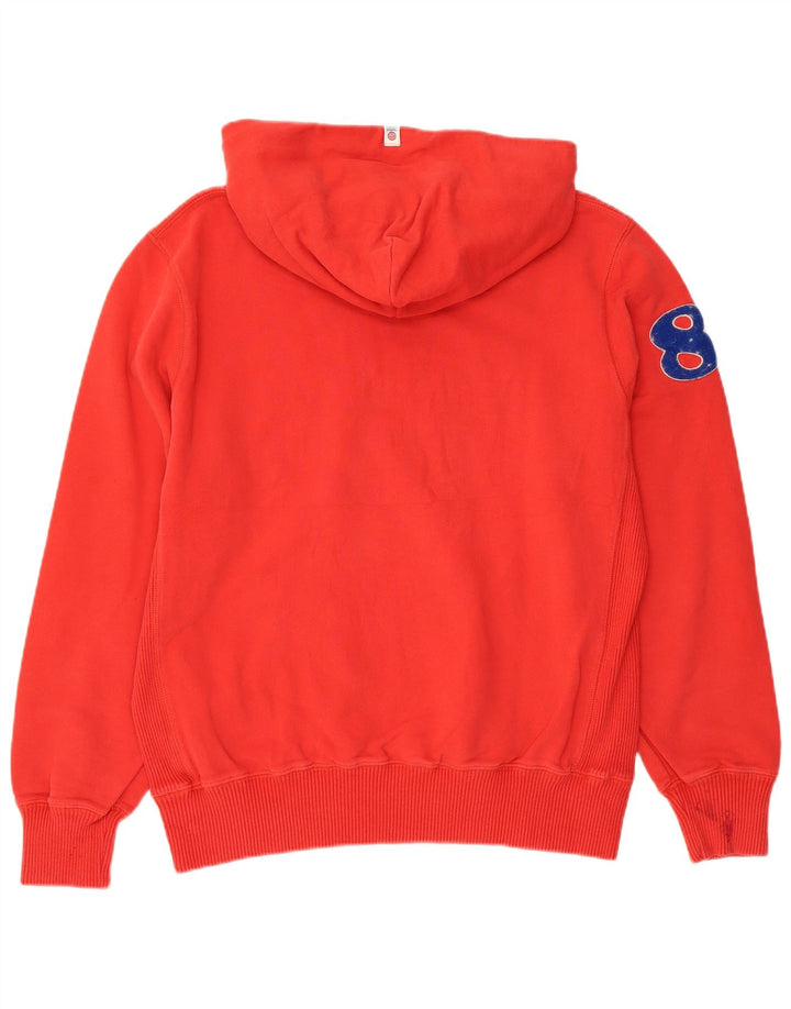 FRANKLIN MARSHALL Maglione con cappuccio grafico da donna Varsity UK 18 XL Cotone rosso