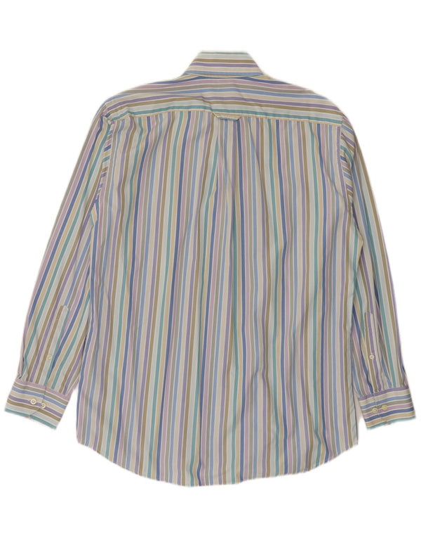 Gant Camicia elegante da uomo in cotone a righe multicolori medie