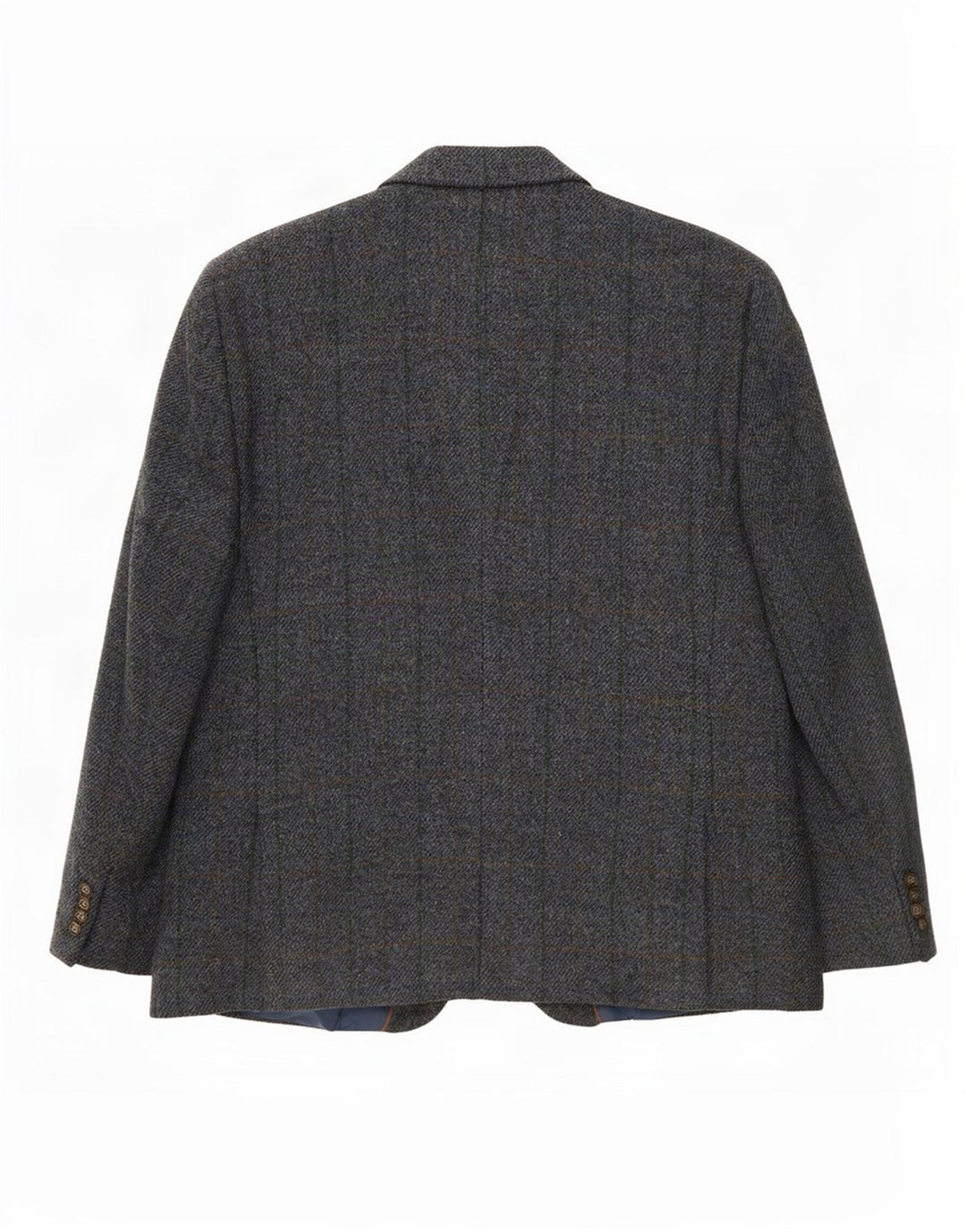 Giacca blazer a 2 bottoni da uomo Harris Tweed IT 52 XL lana a quadri grigia