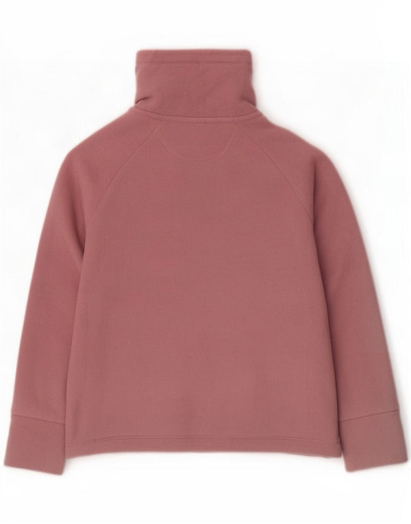 Calvin Klein Giacca in pile con grafica da donna UK 16 Large Pink Poliestere
