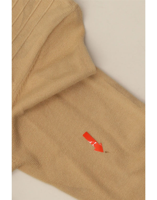 MARKS & SPENCER Womens Crop Cardigan Sweater UK 12 Medium Beige Cotton
