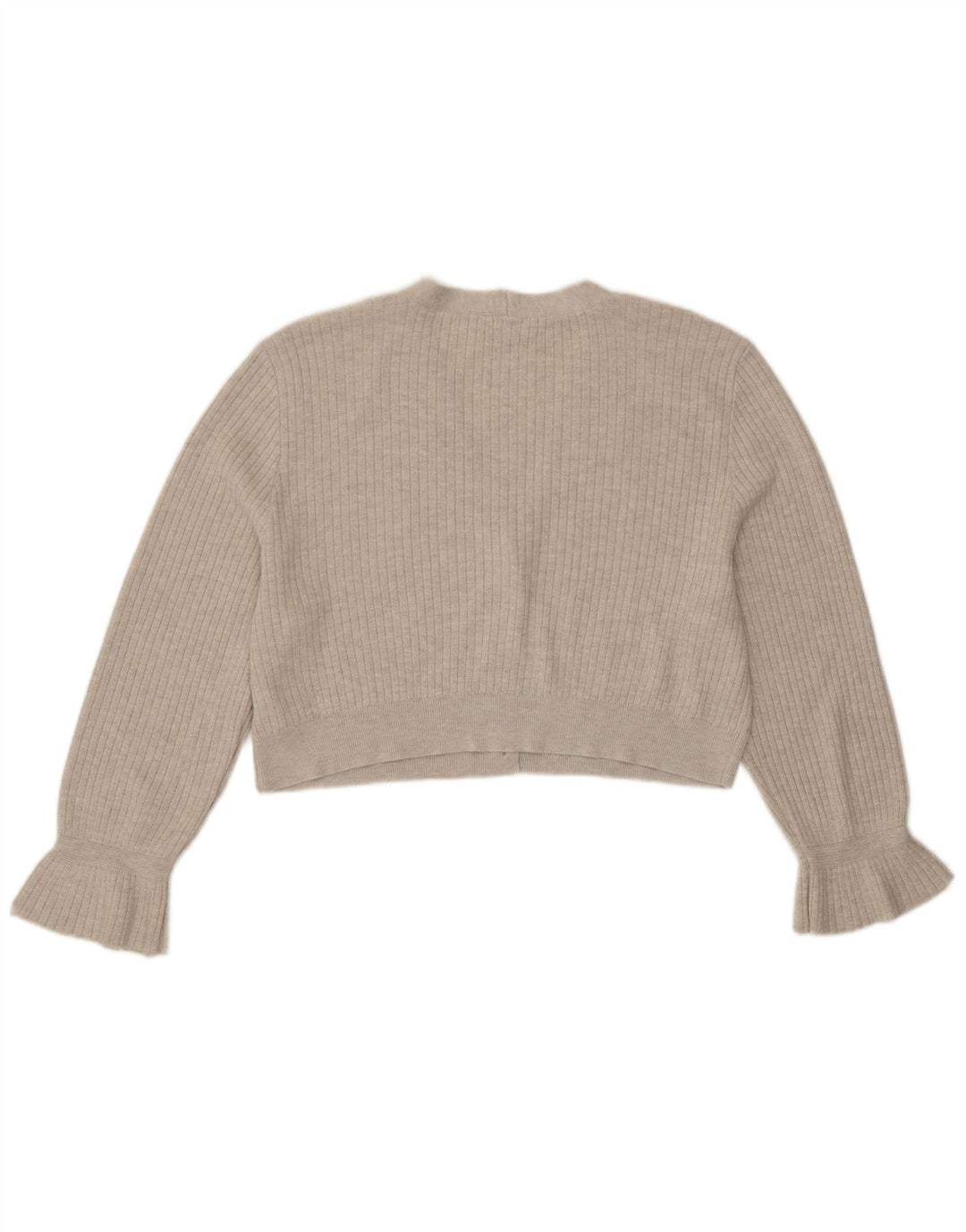 Maglione cardigan oversize corto da donna Topshop UK 14 Poliestere grigio medio