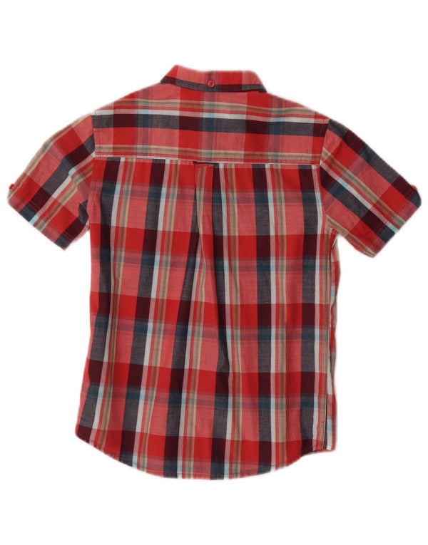 Camicia a maniche corte da bambino BEN SHERMAN 8-9 anni in cotone a quadri rossi