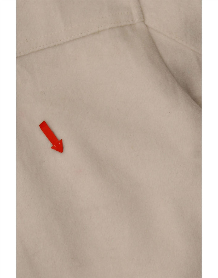 Giacca blazer corta da donna a 4 bottoni Zara UK 10 piccola poliestere bianco