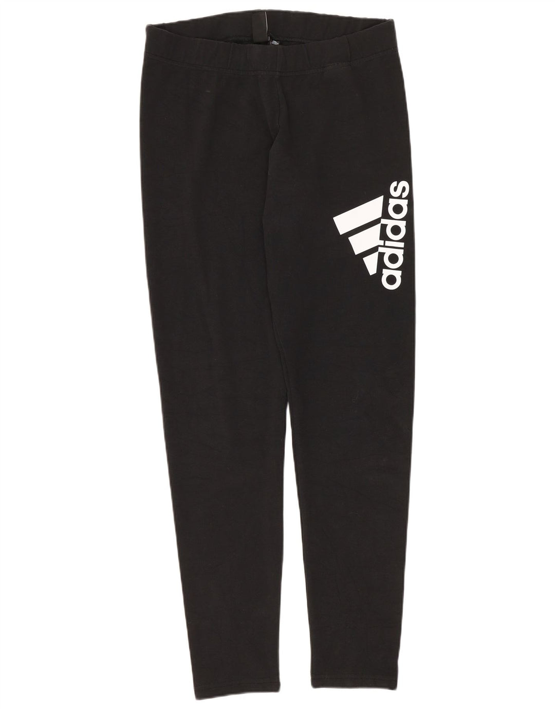 Leggings grafici da donna Adidas UK 12/14 cotone nero medio