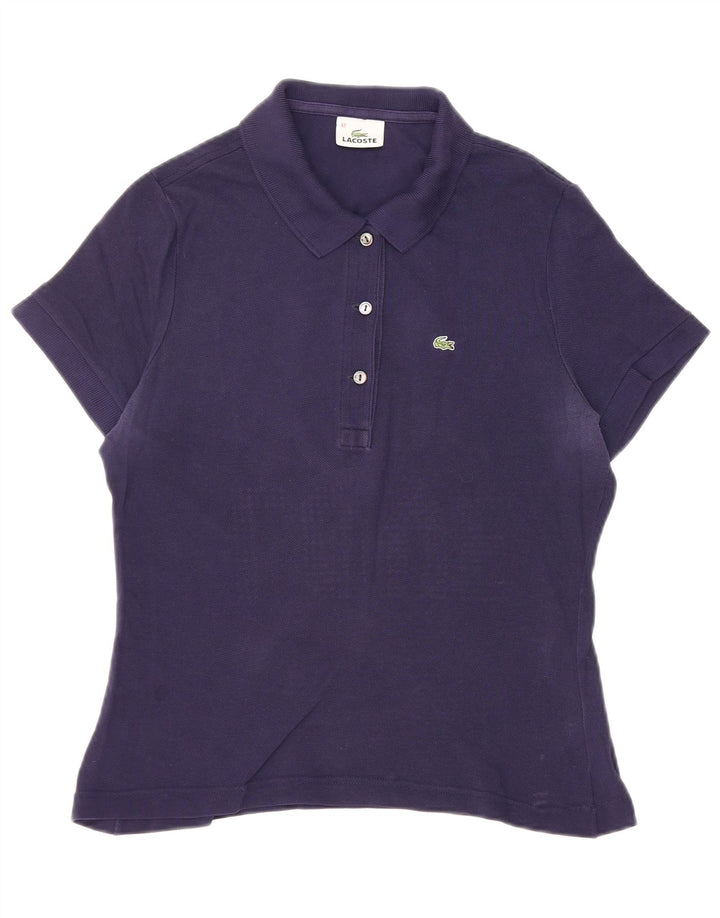 Polo da donna Lacoste taglia 42 grande blu navy