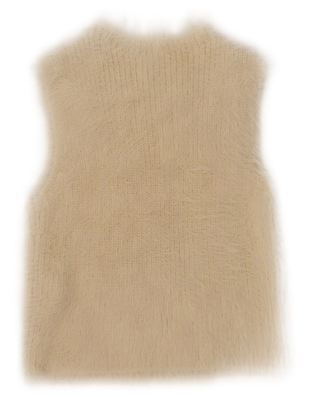 Canotta corta da donna Zara UK 14 grande beige in poliammide
