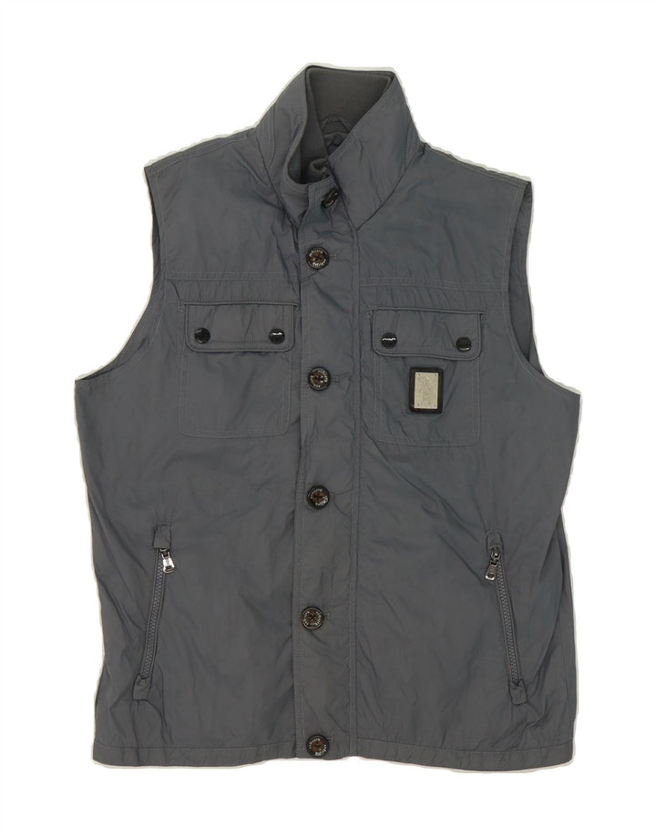 REFRIGUE Womens Utility Jacket UK 14 Medium Grey Polyester Vintage Refrigue and Second-Hand Refrigue from Messina Hembry 