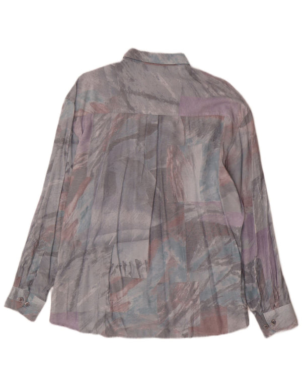 Camicia da uomo con motivo astratto Club D'Amingo taglia 43/44 XL multicolore
