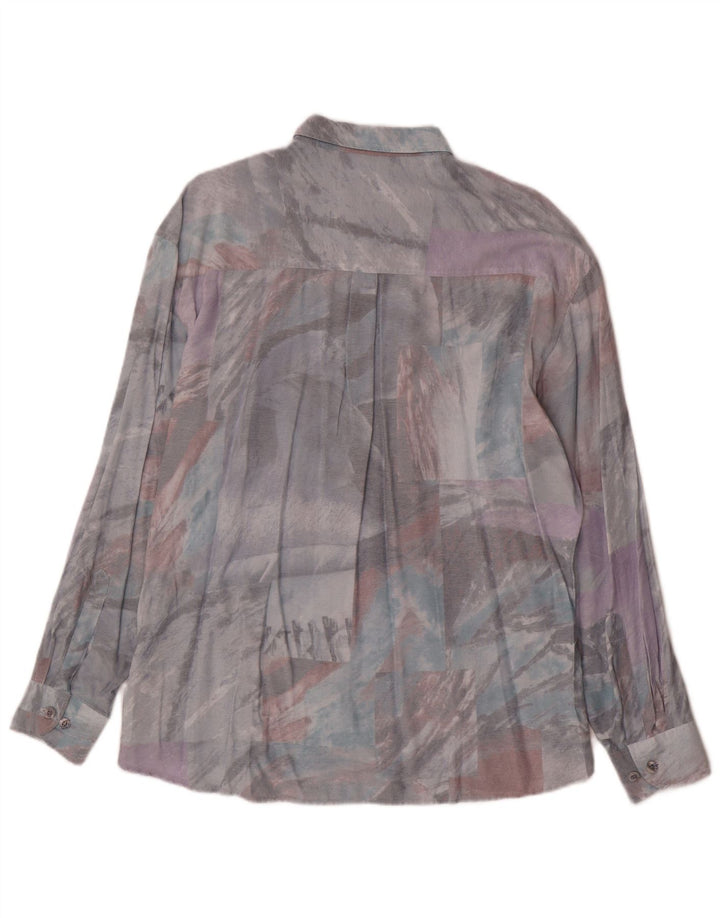 Camicia da uomo con motivo astratto Club D'Amingo taglia 43/44 XL multicolore