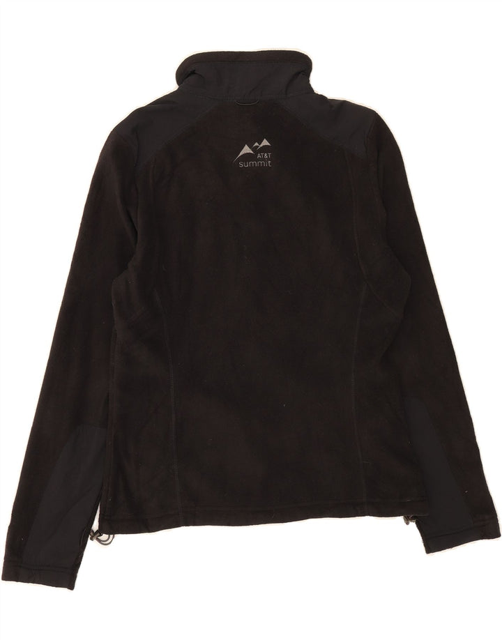 EDDIE BAUER Womens 1/4 Zip Fleece Jacket UK 14 Medium Black Polyester Vintage Eddie Bauer and Second-Hand Eddie Bauer from Messina Hembry 