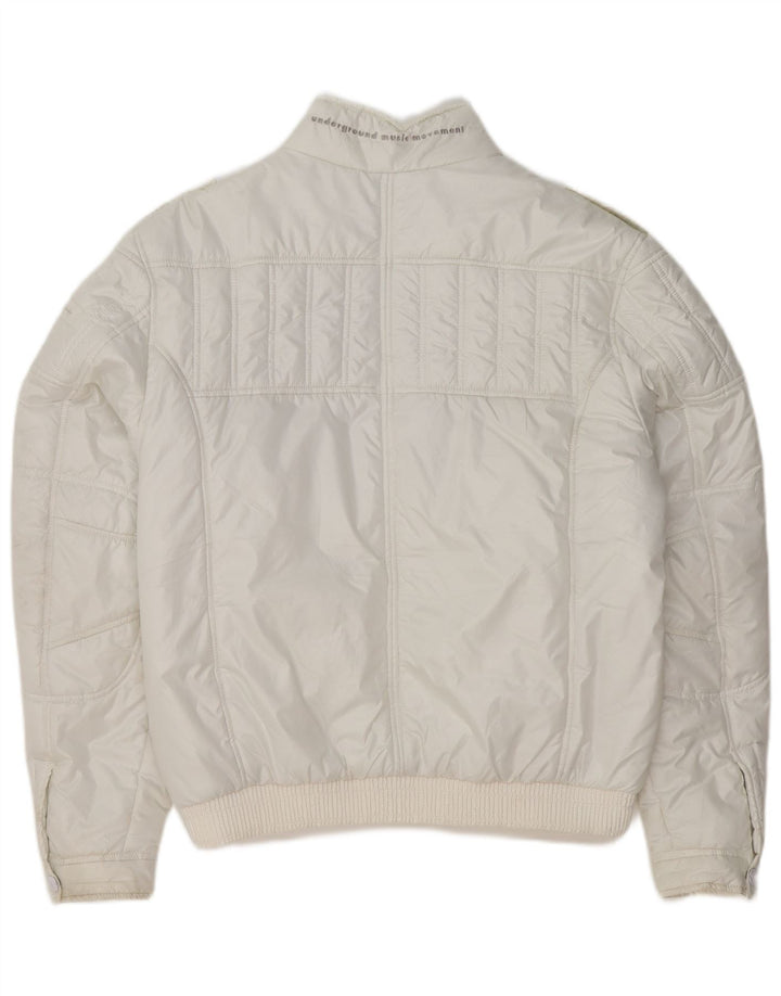 Giacca imbottita militare da uomo UMM UK 42 XL poliestere bianco