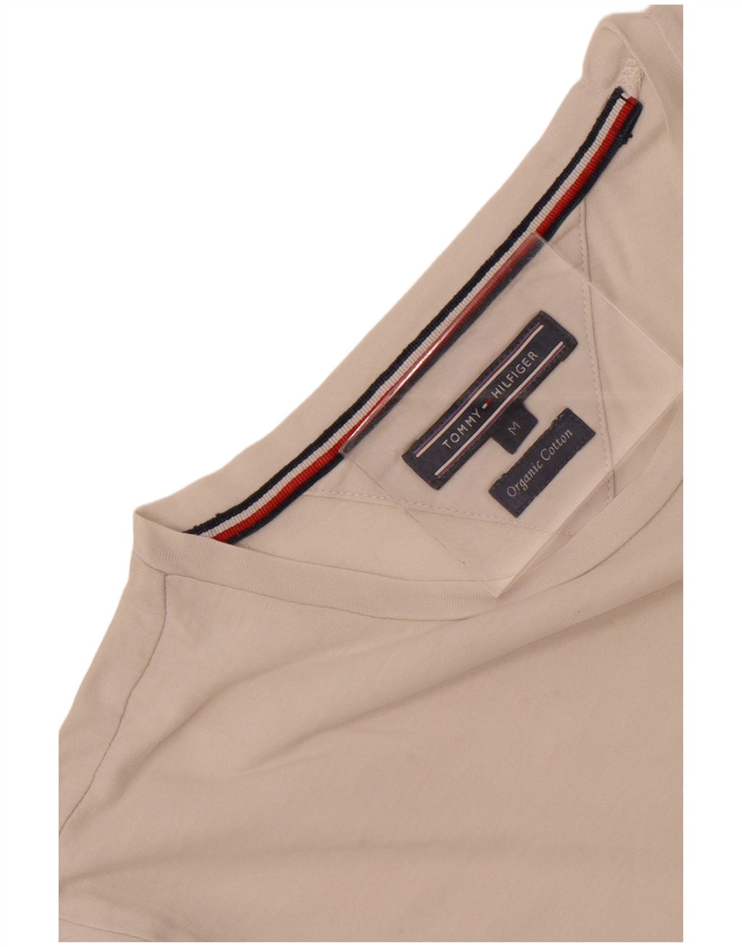 T-shirt grafica da uomo Tommy Hilfiger Top in cotone bianco medio