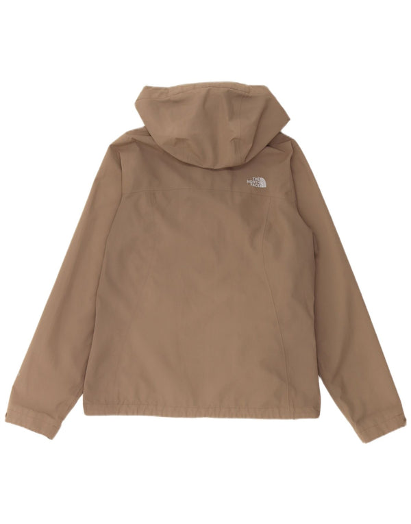 The North Face Womens Hyvent Hooded Rain Jacket UK 14 Medium Beige
