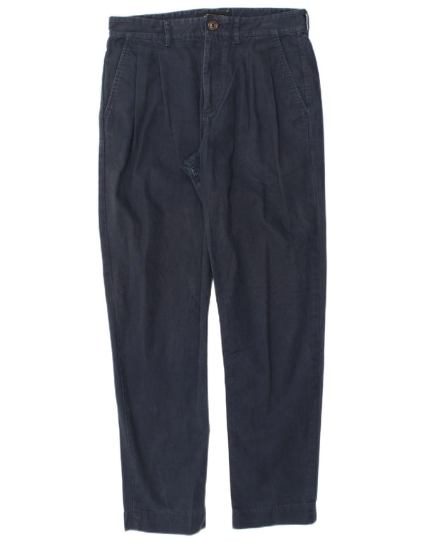 Whistles Mens Pegged Chino Trousers W30 L29 Navy Blue Cotton
