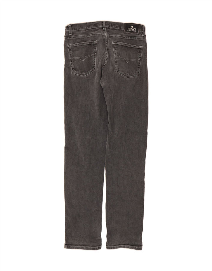 VERSACE Mens Straight Jeans W30 L34 Grey Vintage Versace and Second-Hand Versace from Messina Hembry 