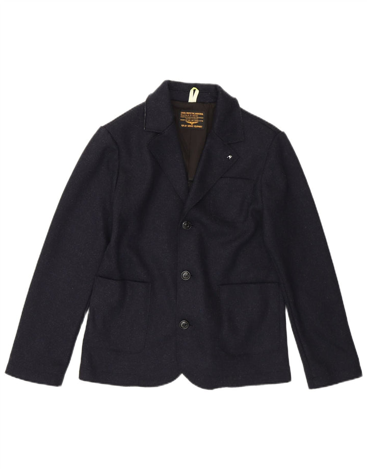 Giacca blazer a 3 bottoni Replay per ragazzi 11-12 anni Classica in poliestere blu navy
