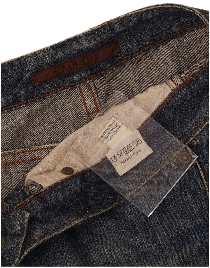 Jeans bootcut invecchiati da donna Elisa Landri IT 44 medio W30 L35 blu