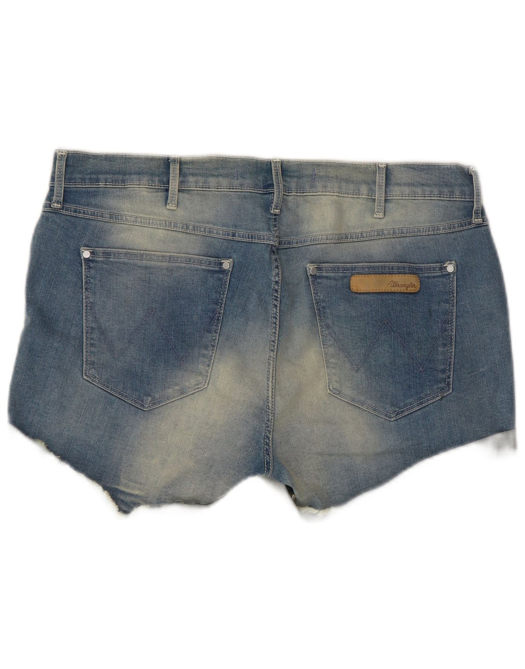 Pantaloncini di jeans da donna Wrangler W32 grandi cotone blu