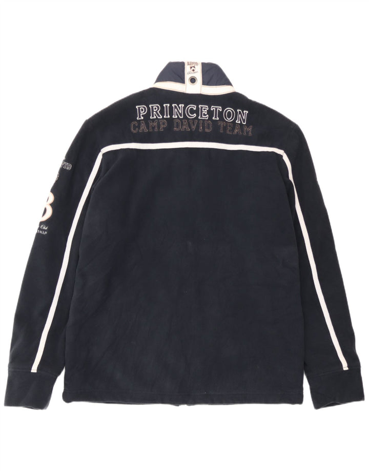Camp David Bomber grafico da uomo UK 40 Large Blu Navy Colourblock