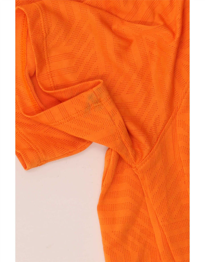 T-shirt da uomo Under Armour Top Small arancione geometrico in poliestere