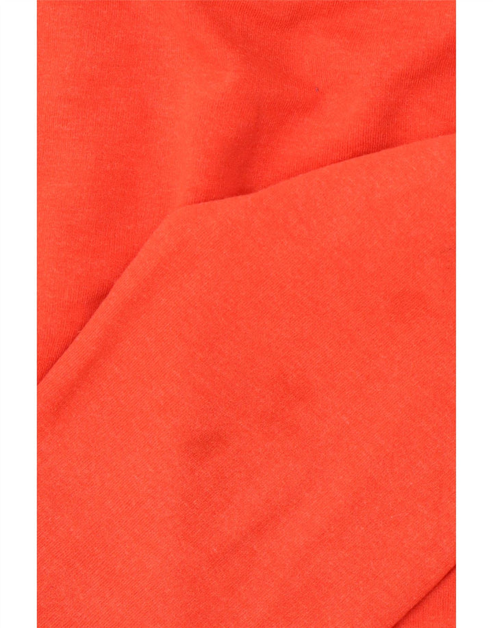 JACK & JONES Felpa da uomo con collo alto, maglione grande, cotone arancione