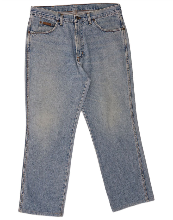 Jeans dritti da uomo Wrangler Texas W35 L27 cotone blu
