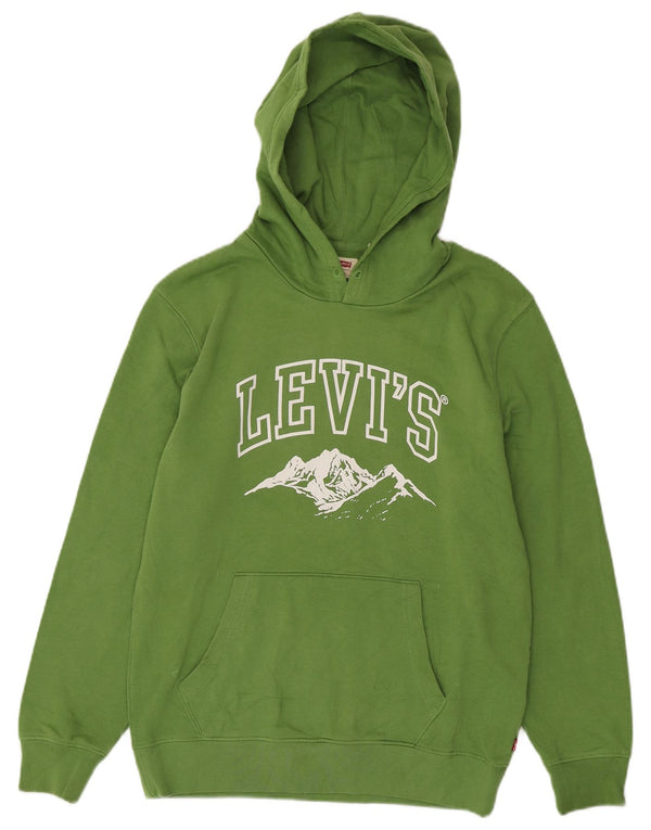 Maglione con cappuccio grafico standard da uomo Levi's piccolo in cotone verde