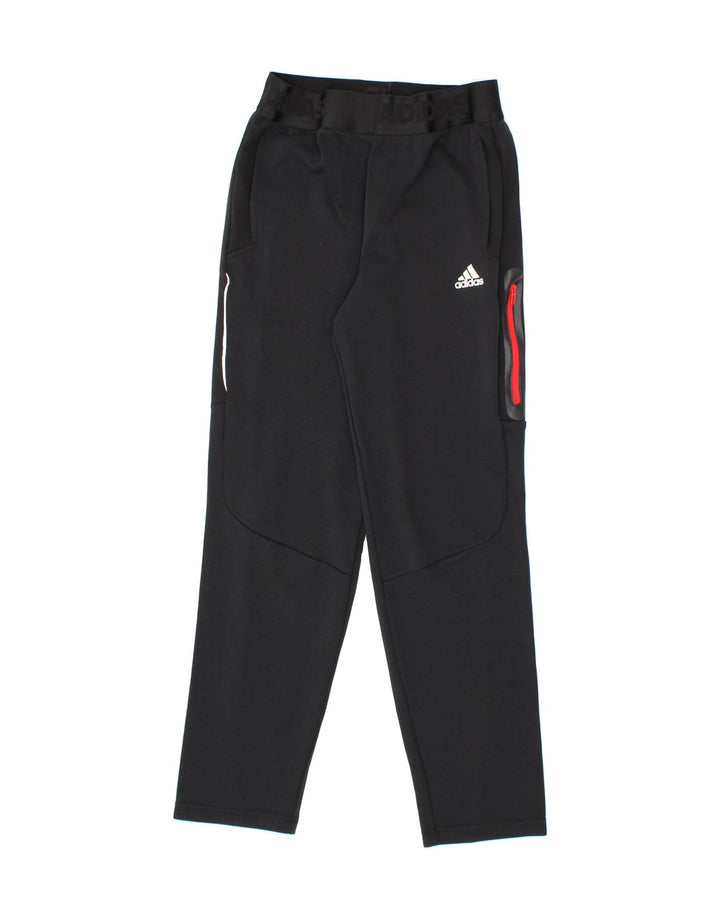 ADIDAS Boys Tracksuit Trousers 13-14 Years  Black Cotton Vintage Adidas and Second-Hand Adidas from Messina Hembry 