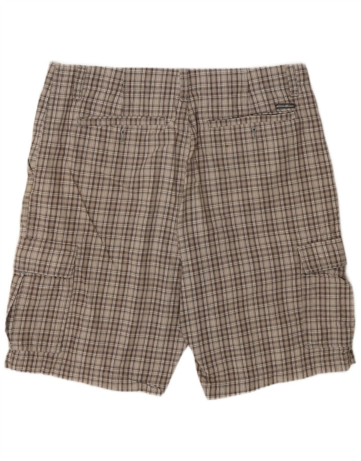 Eddie Bauer Pantaloncini cargo da uomo grandi W35 scozzese grigio