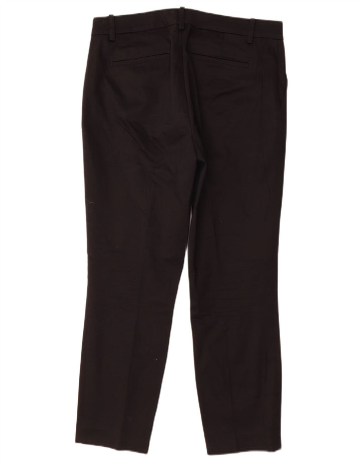 Pantaloni chino slim da donna RALPH LAUREN US 6 medi W32 L26 cotone nero