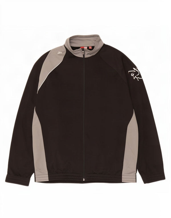 Giacca sportiva da uomo con grafica Puma Large Black Colourblock Sports