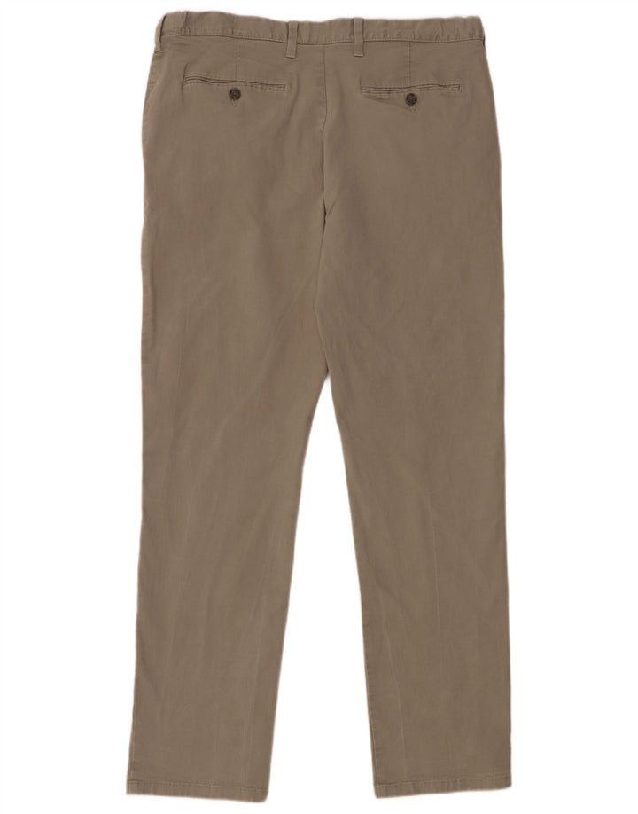 Pantaloni chino regolari da uomo Marks & Spencer W38 L33 cotone grigio
