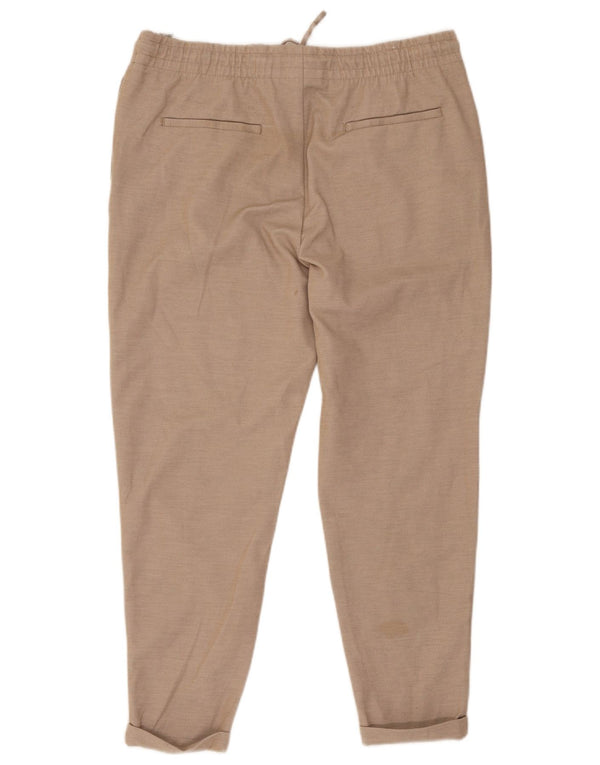 Pantaloni corti slim da donna Zara XL W34 L26 Poliestere beige