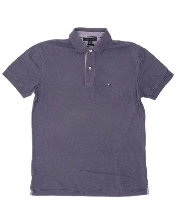 TOMMY HILFIGER Polo da uomo grande in cotone blu navy