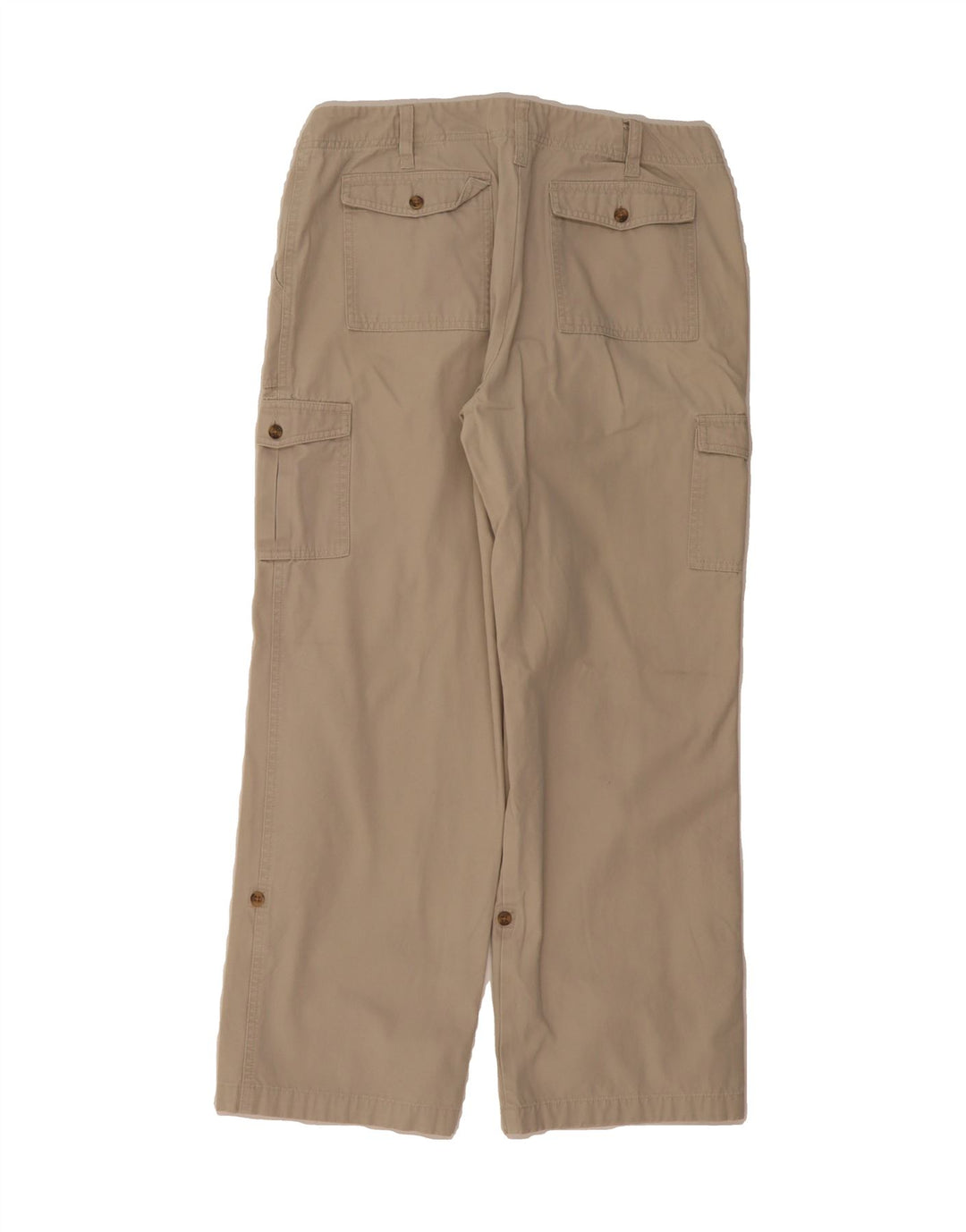 EDDIE BAUER Womens Petite Cargo Trousers US 10 Large W32 L27 Beige Vintage Eddie Bauer and Second-Hand Eddie Bauer from Messina Hembry 