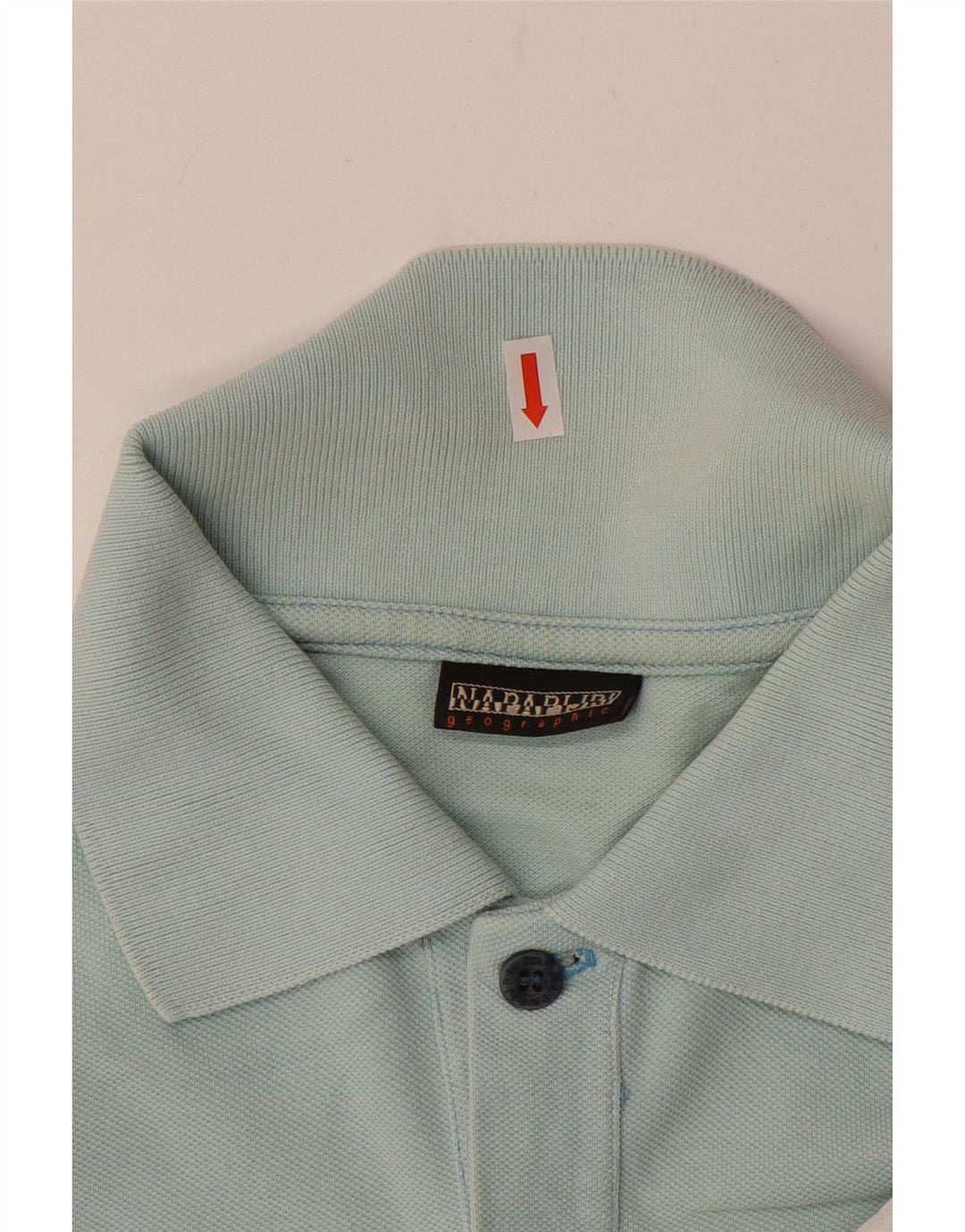 Polo geografica da uomo NAPAPIJRI piccola in cotone color block blu