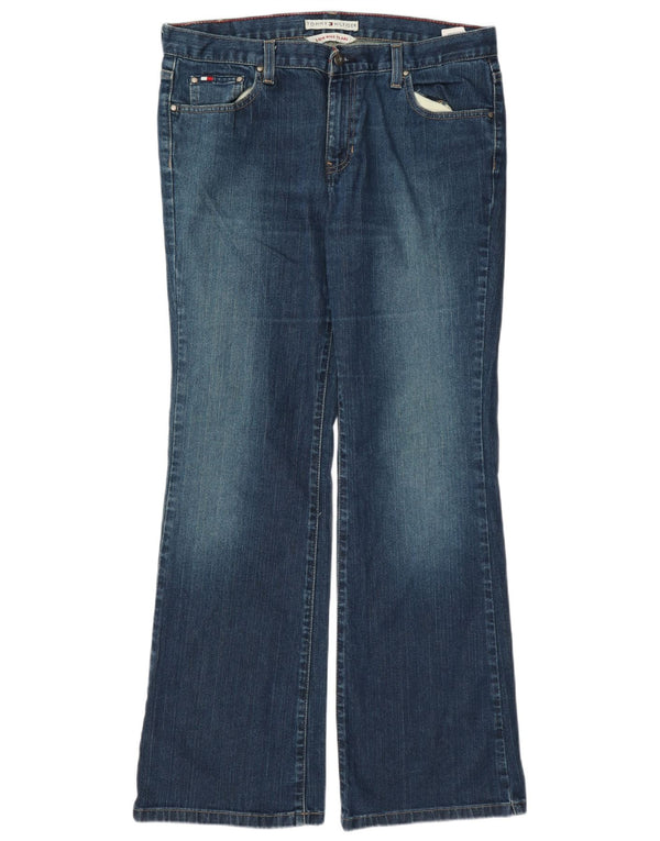 Jeans svasati a vita bassa da donna Tommy Hilfiger US 12 Large W34 L32 Blu