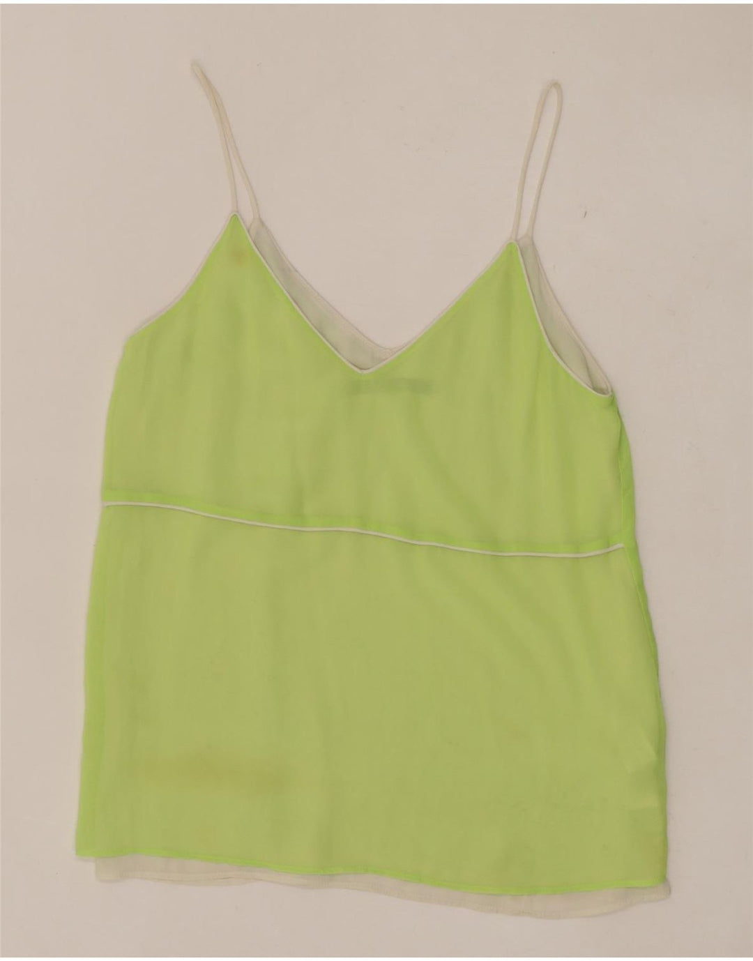 Canotta da donna Zara UK 10 piccola verde poliestere