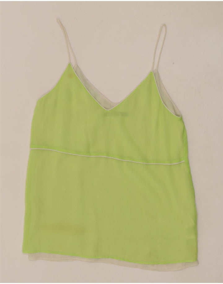 Canotta da donna Zara UK 10 piccola verde poliestere