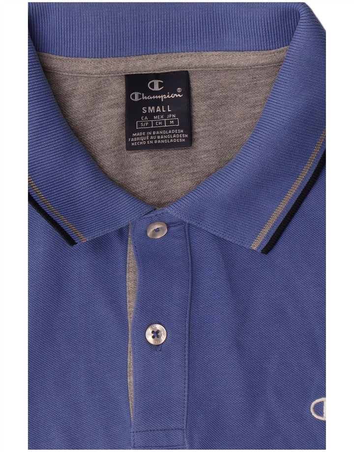 Polo da uomo Champion piccola in cotone blu