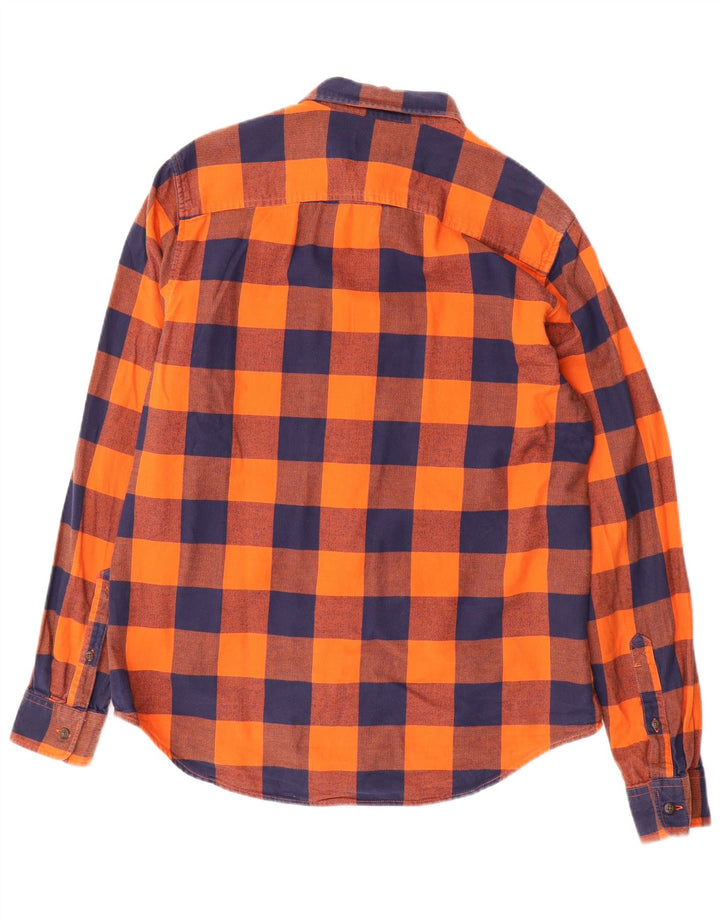 TIMBERLAND Camicia da uomo in flanella vestibilità regolare in cotone a quadri arancione medio